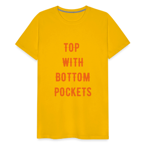 Top w/ Bottom Pockets - Men's Premium T-Shirt - sun yellow