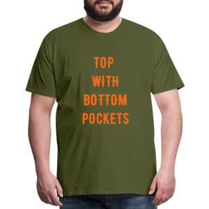 Top w/ Bottom Pockets - Men's Premium T-Shirt - olive green