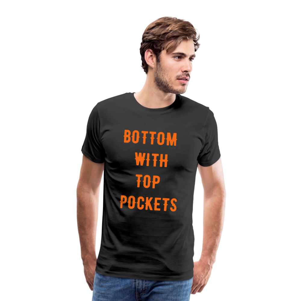 Bottom w/ Top Pockets - Men's Premium T-Shirt - black