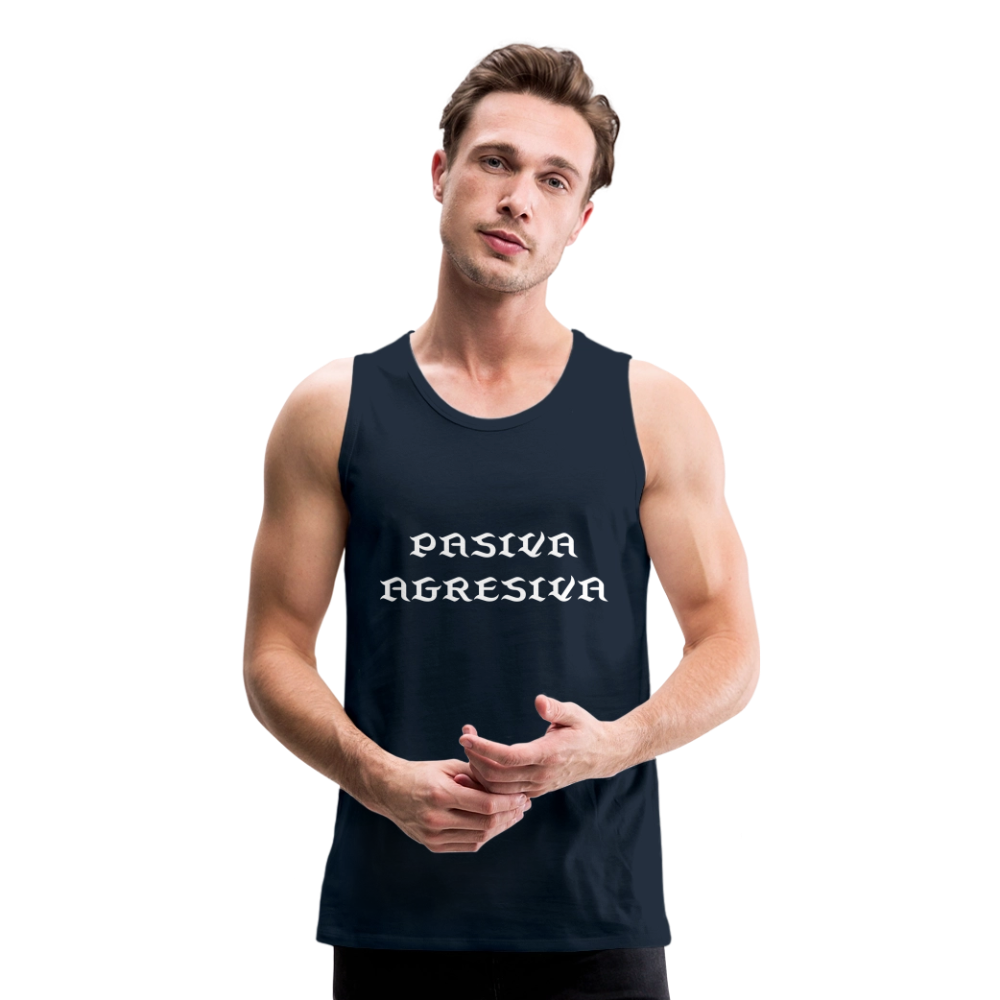 PasAgres - Men’s Premium Tank - deep navy