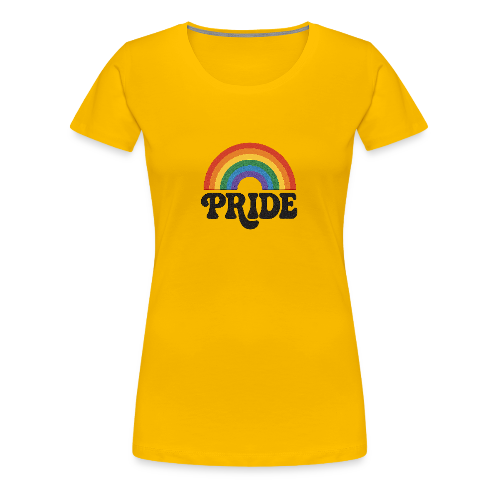 70’s Pride Logo Women’s Premium T-Shirt - sun yellow