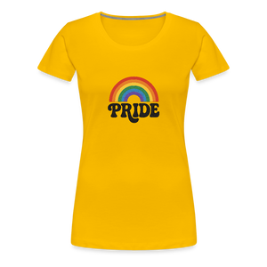 70’s Pride Logo Women’s Premium T-Shirt - sun yellow