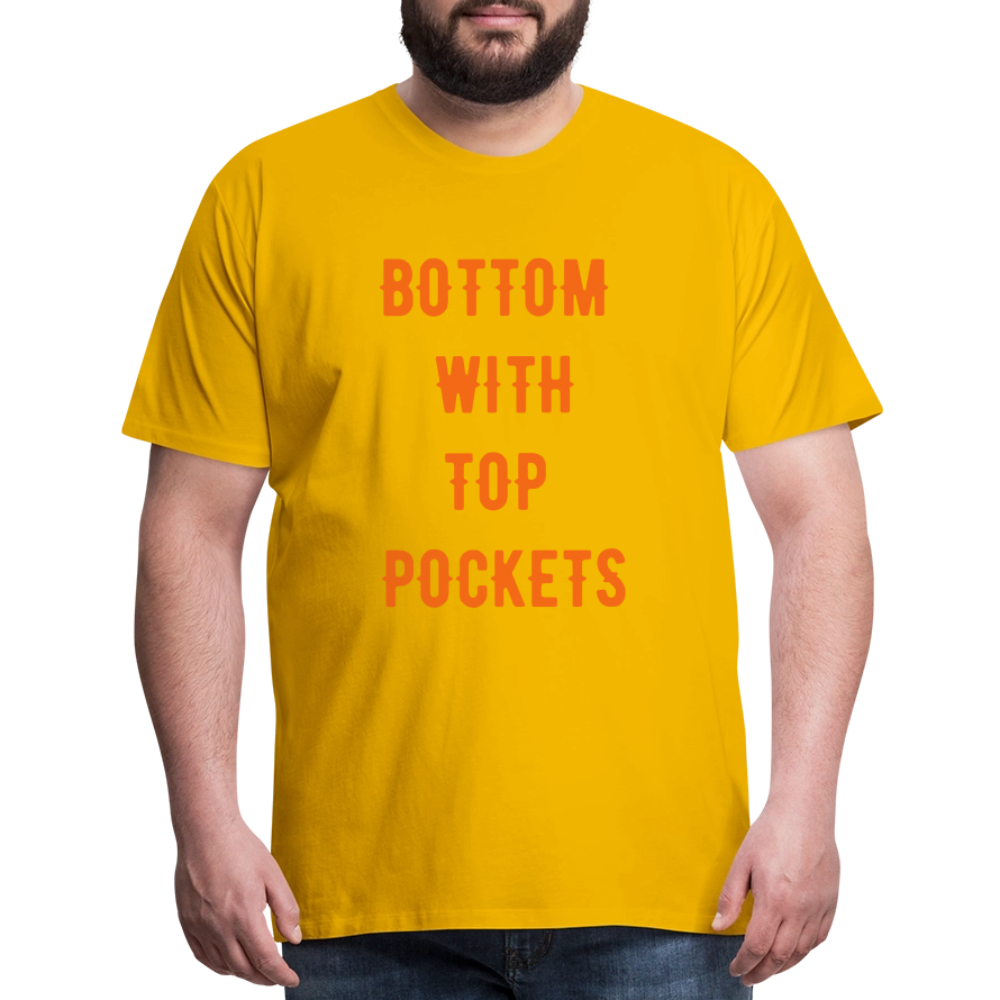 Bottom w/ Top Pockets - Men's Premium T-Shirt - sun yellow