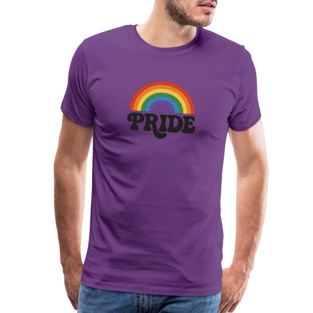 70’s Pride Logo Men's Premium T-Shirt - purple