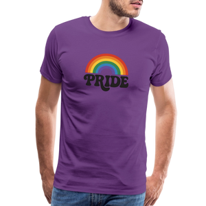 70’s Pride Logo Men's Premium T-Shirt - purple