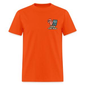 Unisex Lick The Bag T-Shirt (w/ Image) - orange