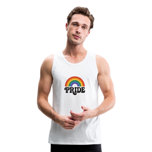 70’s Pride Logo Men’s Premium Tank - white