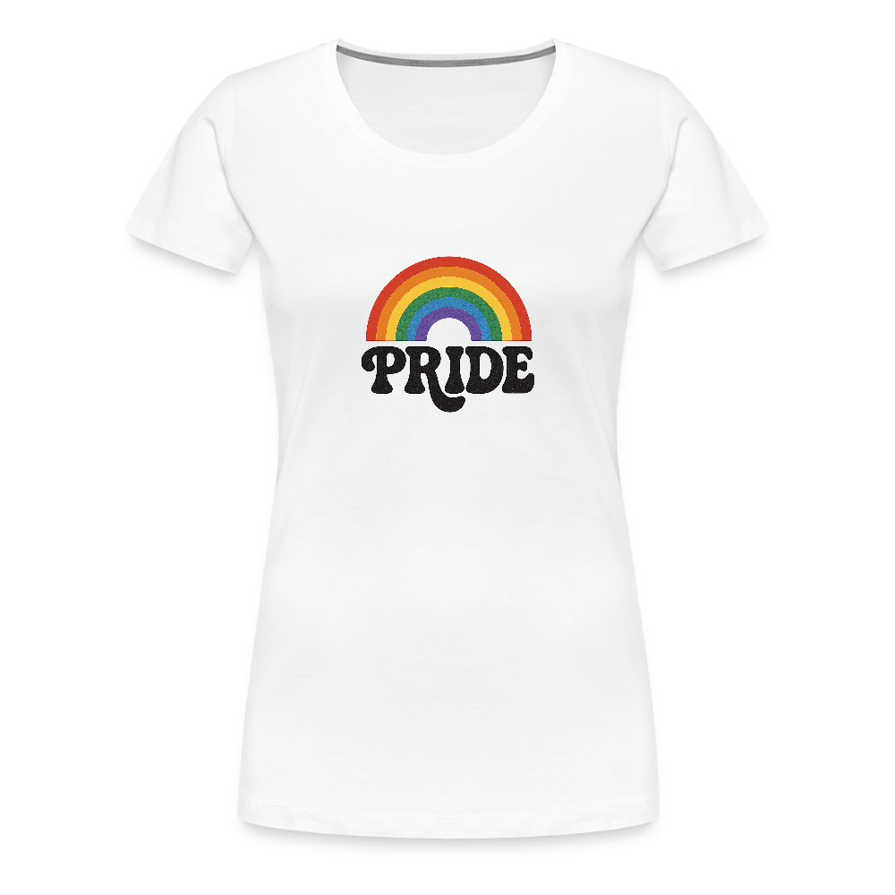 70’s Pride Logo Women’s Premium T-Shirt - white