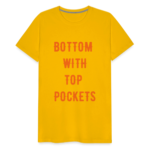 Bottom w/ Top Pockets - Men's Premium T-Shirt - sun yellow