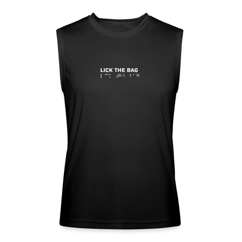 Men’s “Lick The Bag” Performance Tank Top - Brail - black
