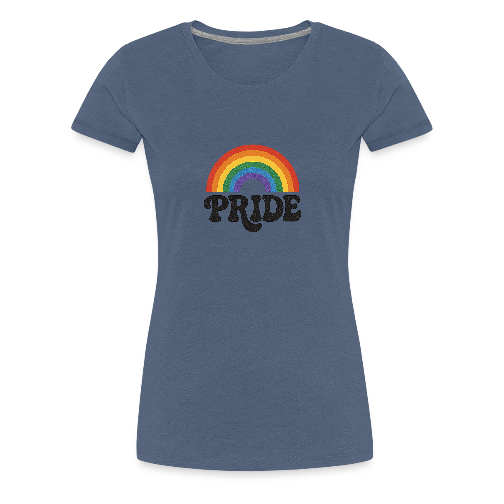 70’s Pride Logo Women’s Premium T-Shirt - heather blue