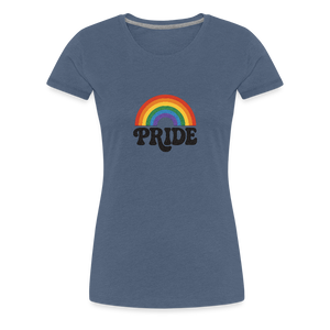70’s Pride Logo Women’s Premium T-Shirt - heather blue
