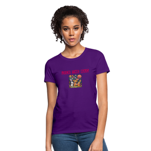 Women’s “Lick The Bag” Bunny Logo Tee - purple