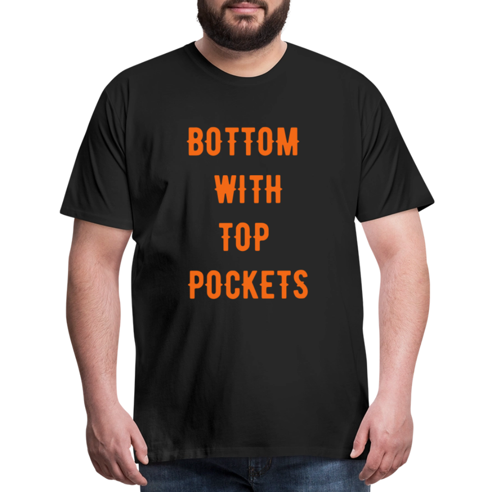 Bottom w/ Top Pockets - Men's Premium T-Shirt - black
