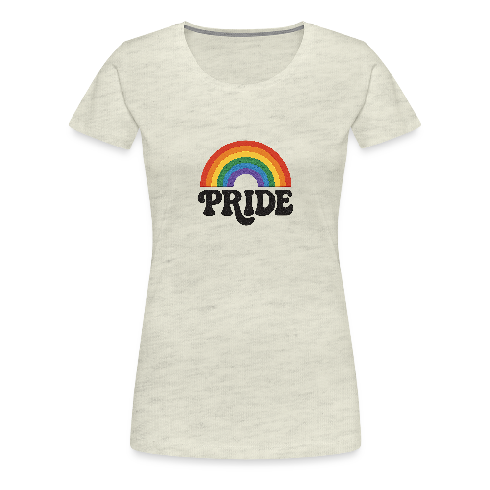 70’s Pride Logo Women’s Premium T-Shirt - heather oatmeal