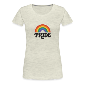 70’s Pride Logo Women’s Premium T-Shirt - heather oatmeal