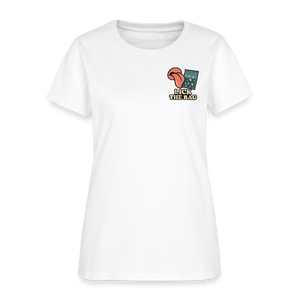 Women’s “Lick The Bag” Image Logo Tee - white