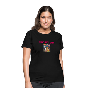Women’s “Lick The Bag” Bunny Logo Tee - black