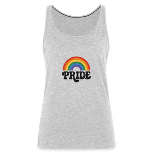 70’s Pride Logo Women’s Premium Tank Top - heather gray
