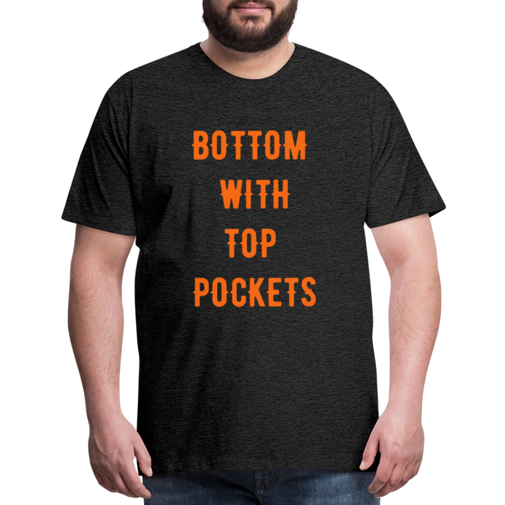 Bottom w/ Top Pockets - Men's Premium T-Shirt - charcoal grey