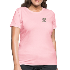 Women’s “Lick The Bag” Text Logo Tee - pink