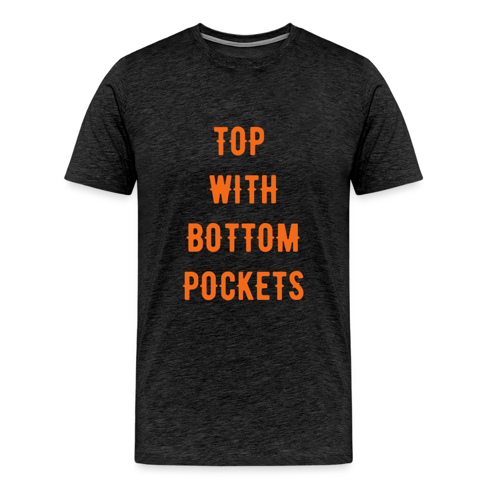 Top w/ Bottom Pockets - Men's Premium T-Shirt - charcoal grey