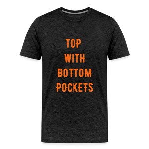 Top w/ Bottom Pockets - Men's Premium T-Shirt - charcoal grey