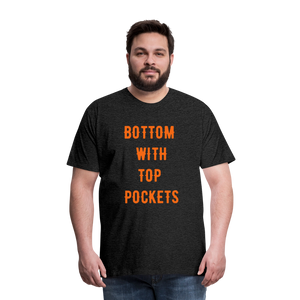 Bottom w/ Top Pockets - Men's Premium T-Shirt - charcoal grey