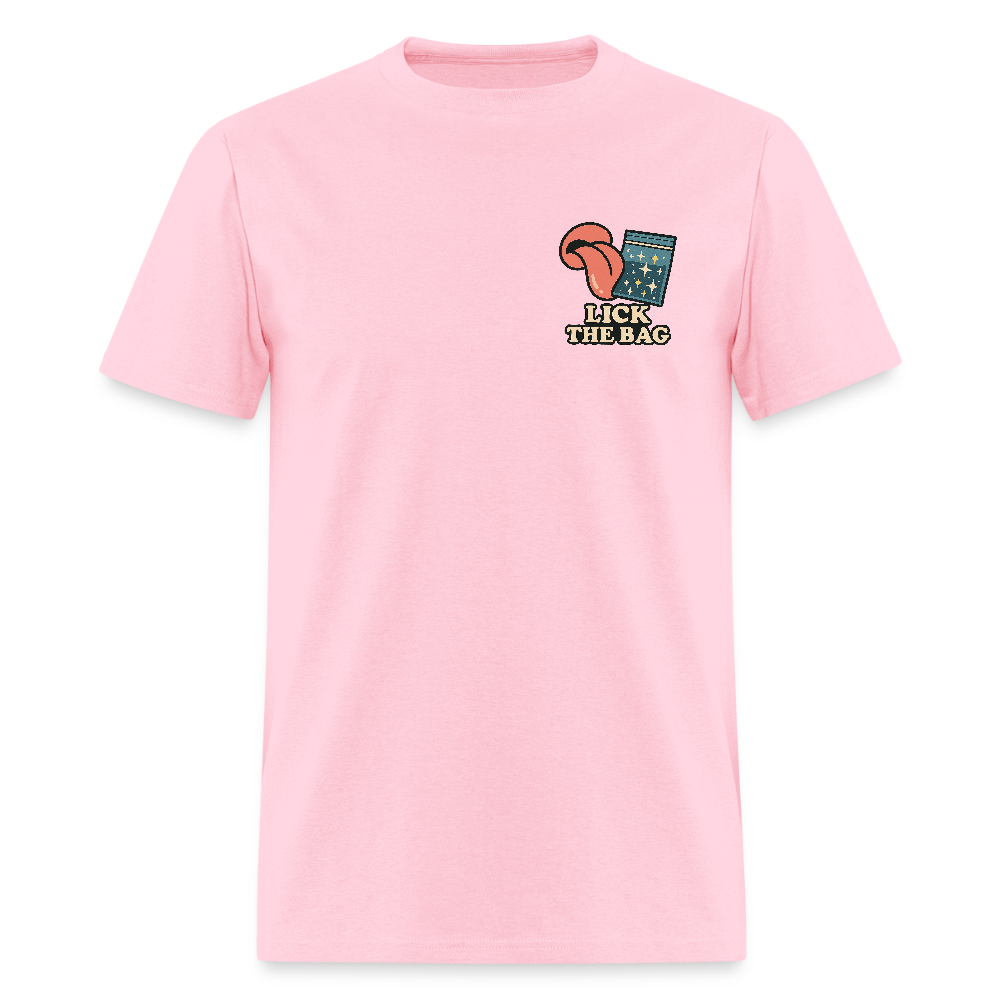 Unisex Lick The Bag T-Shirt (w/ Image) - pink