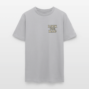 Unisex Lick The Bag T-Shirt (text only) - gravel 