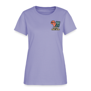 Women’s “Lick The Bag” Image Logo Tee - lavender