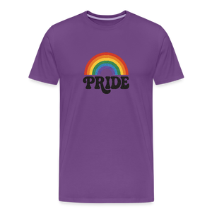 70’s Pride Logo Men's Premium T-Shirt - purple