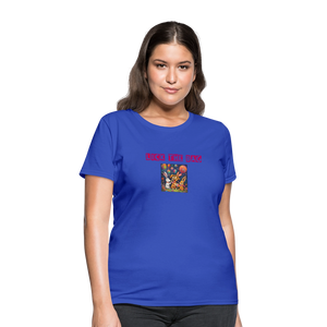 Women’s “Lick The Bag” Bunny Logo Tee - royal blue