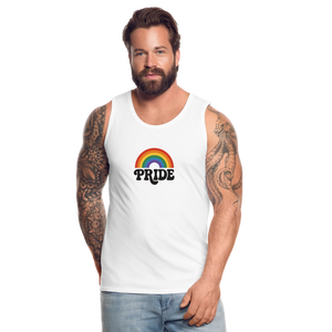 70’s Pride Logo Men’s Premium Tank - white