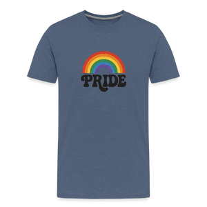 70’s Pride Logo Men's Premium T-Shirt - heather blue