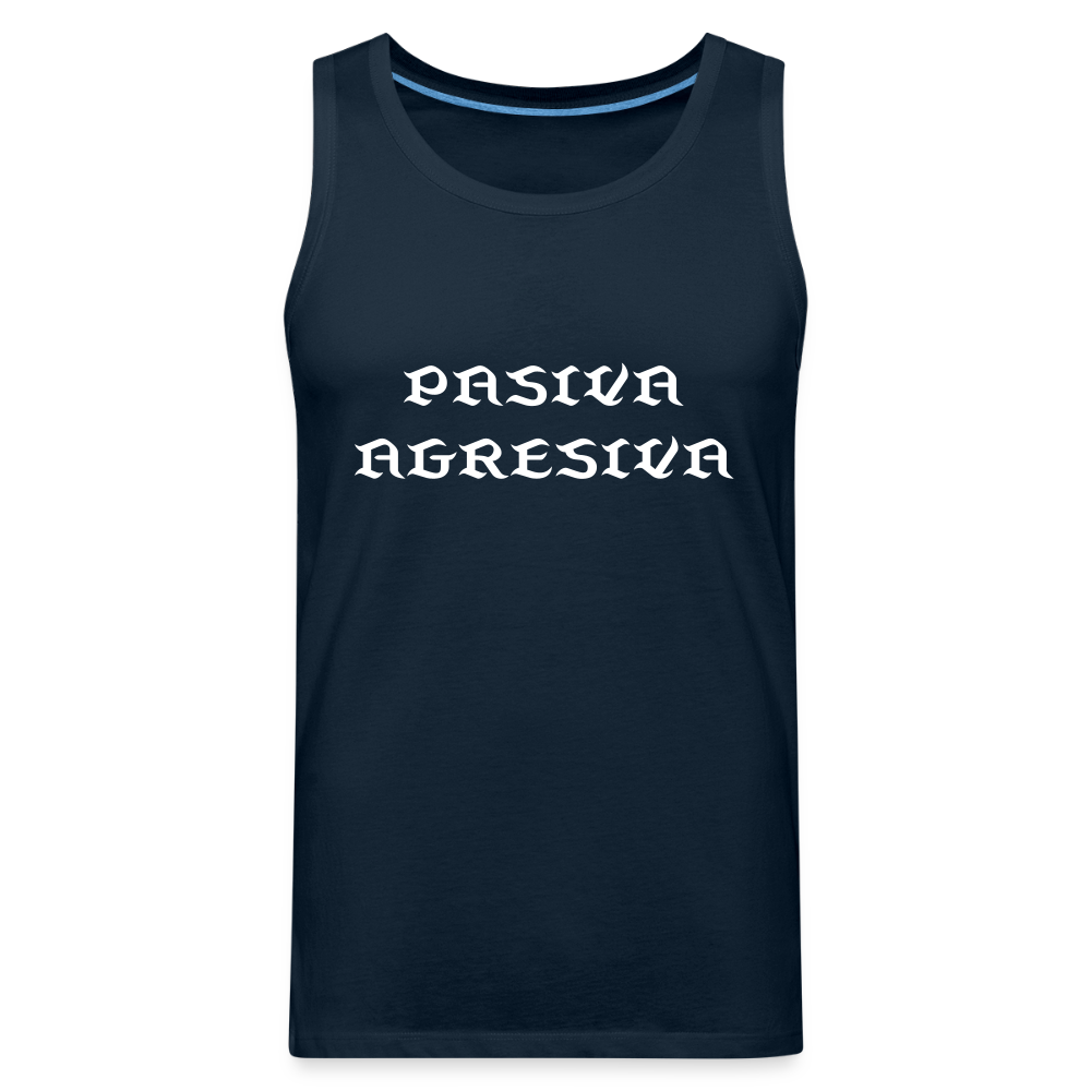 PasAgres - Men’s Premium Tank - deep navy