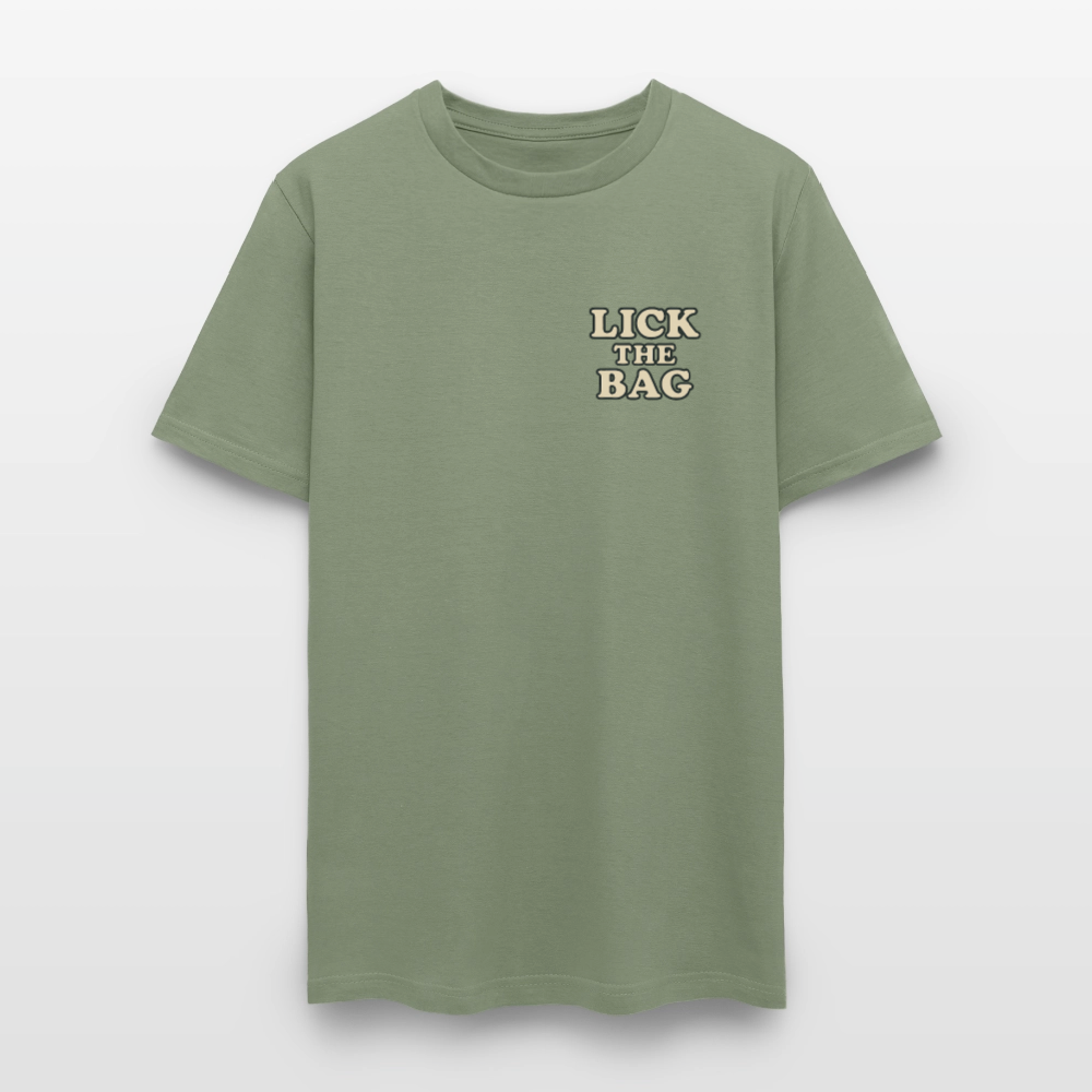 Unisex Lick The Bag T-Shirt (text only) - military green