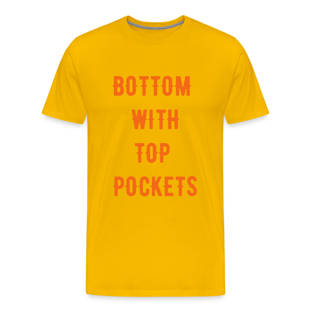 Bottom w/ Top Pockets - Men's Premium T-Shirt - sun yellow