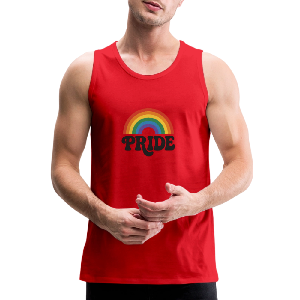 70’s Pride Logo Men’s Premium Tank - red