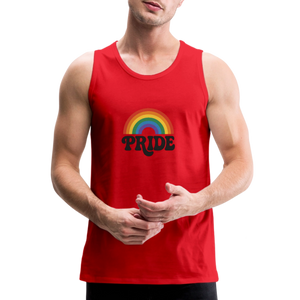 70’s Pride Logo Men’s Premium Tank - red