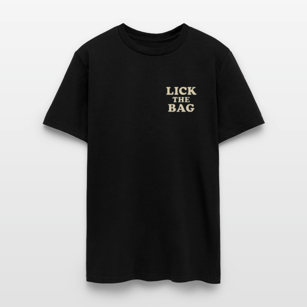 Unisex Lick The Bag T-Shirt (text only) - black