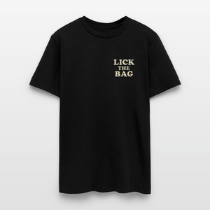 Unisex Lick The Bag T-Shirt (text only) - black