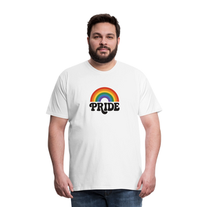 70’s Pride Logo Men's Premium T-Shirt - white