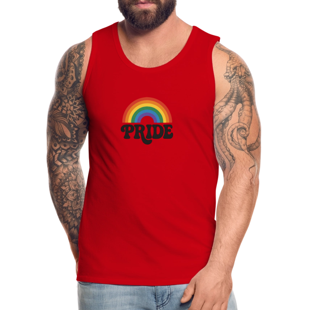 70’s Pride Logo Men’s Premium Tank - red