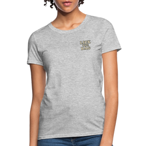 Women’s “Lick The Bag” Text Logo Tee - heather gray