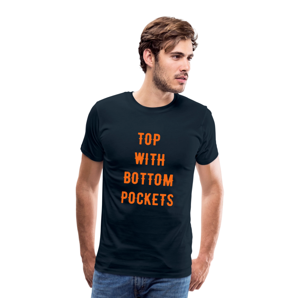 Top w/ Bottom Pockets - Men's Premium T-Shirt - deep navy