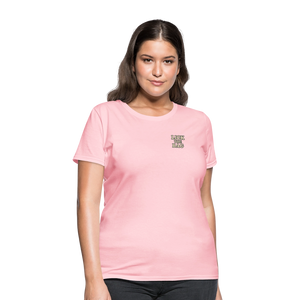Women’s “Lick The Bag” Text Logo Tee - pink