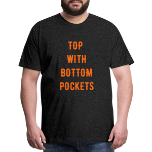 Top w/ Bottom Pockets - Men's Premium T-Shirt - charcoal grey
