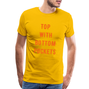 Top w/ Bottom Pockets - Men's Premium T-Shirt - sun yellow