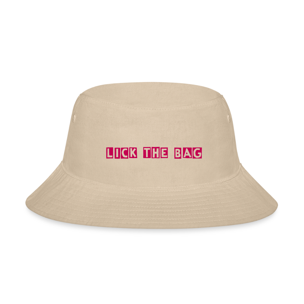 “Lick The Bag” Bucket Hat Bunny - cream